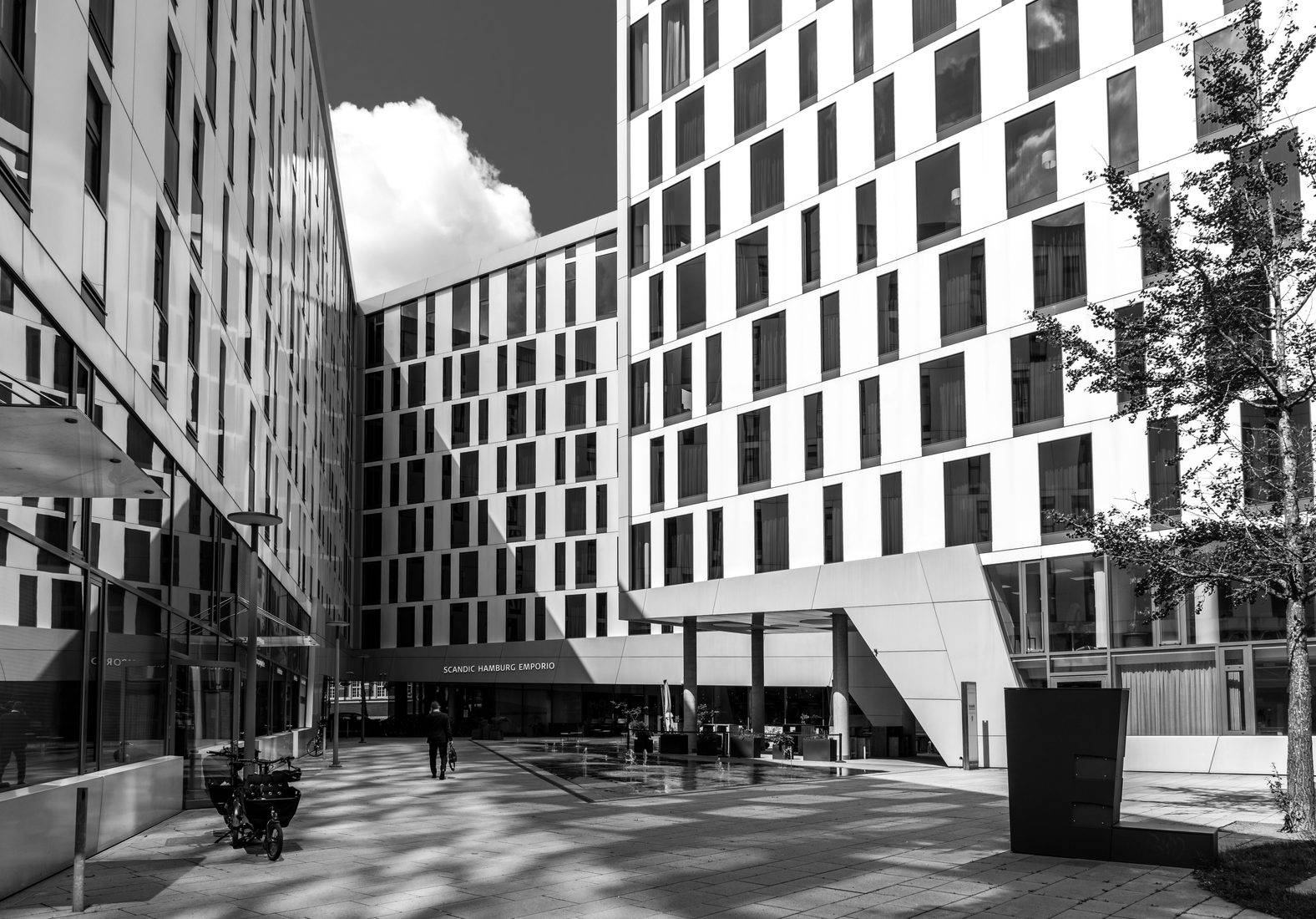 Moderne Gebäudefassade